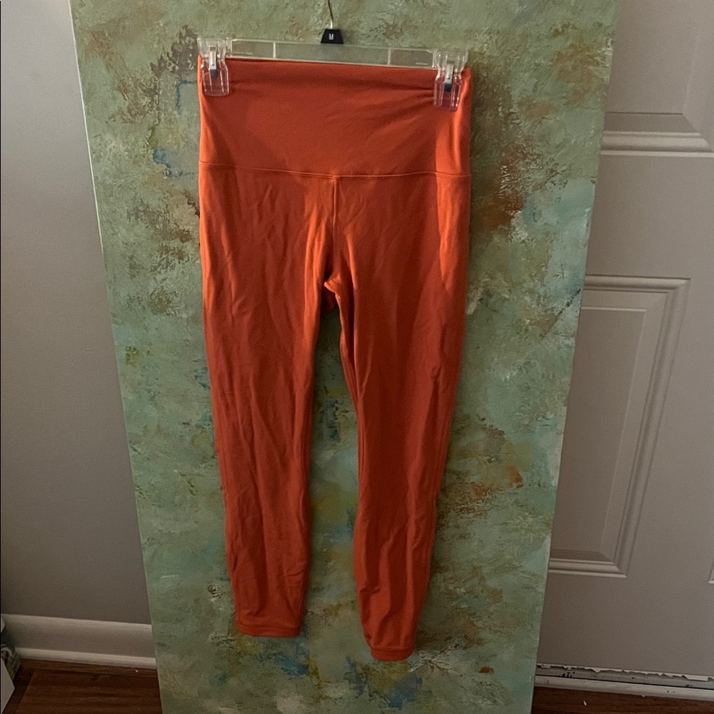 Orange High-Waisted Leggings